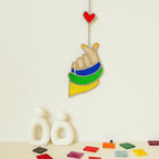 Kpop Finger Heart Stained Glass Suncatcher, Korean Love Decor