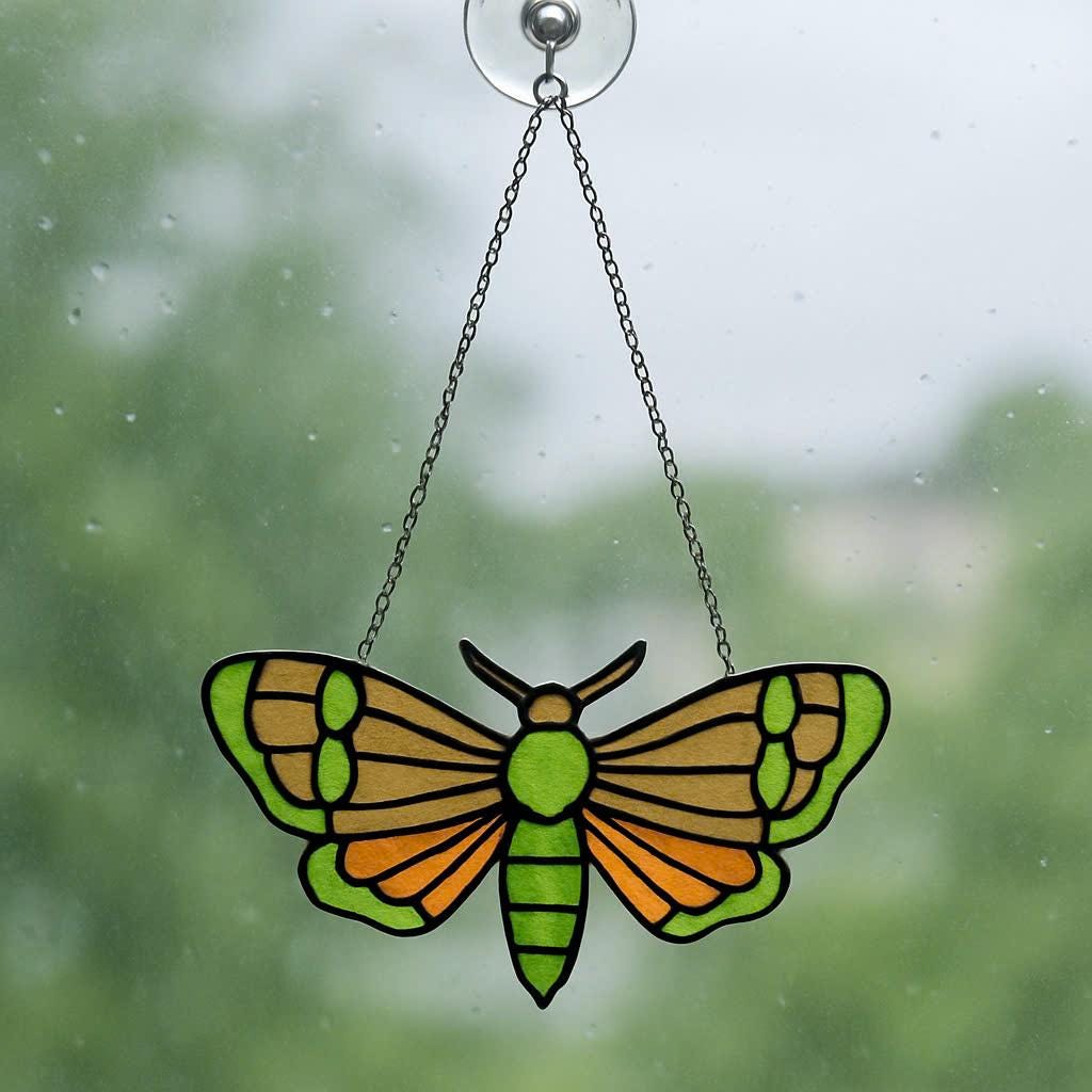 Stained Glass Butterfly Suncatcher - Handmade Glass Art - Window Hanging Decoration