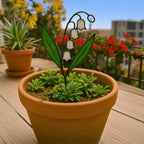 Stained Glass Lily of the Valley Suncatcher – May Birth Flower Gift