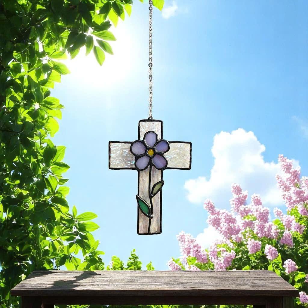 Halloween stained glass wizard ghost suncatcher witch hat spooky window décor