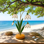 Stained Glass Snowdrop Flowers – Handmade Floral Decor, Gift for Her/Mom, Birthday, Mother’s Day, Spring Table Ornament, Elegant Home Decor