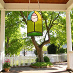 Stained Glass Easter Egg Suncatcher, Spring Window Decor