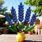 Stained Glass Lavender – Handmade Glass Flowers in Pot, Table Decor, Gift for Her/Mom, Birthday, Mother’s Day, Housewarming, Home Decor