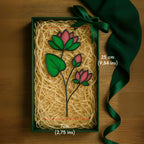 Handmade Stained Glass Lotus Flower – July Birth Flower Suncatcher