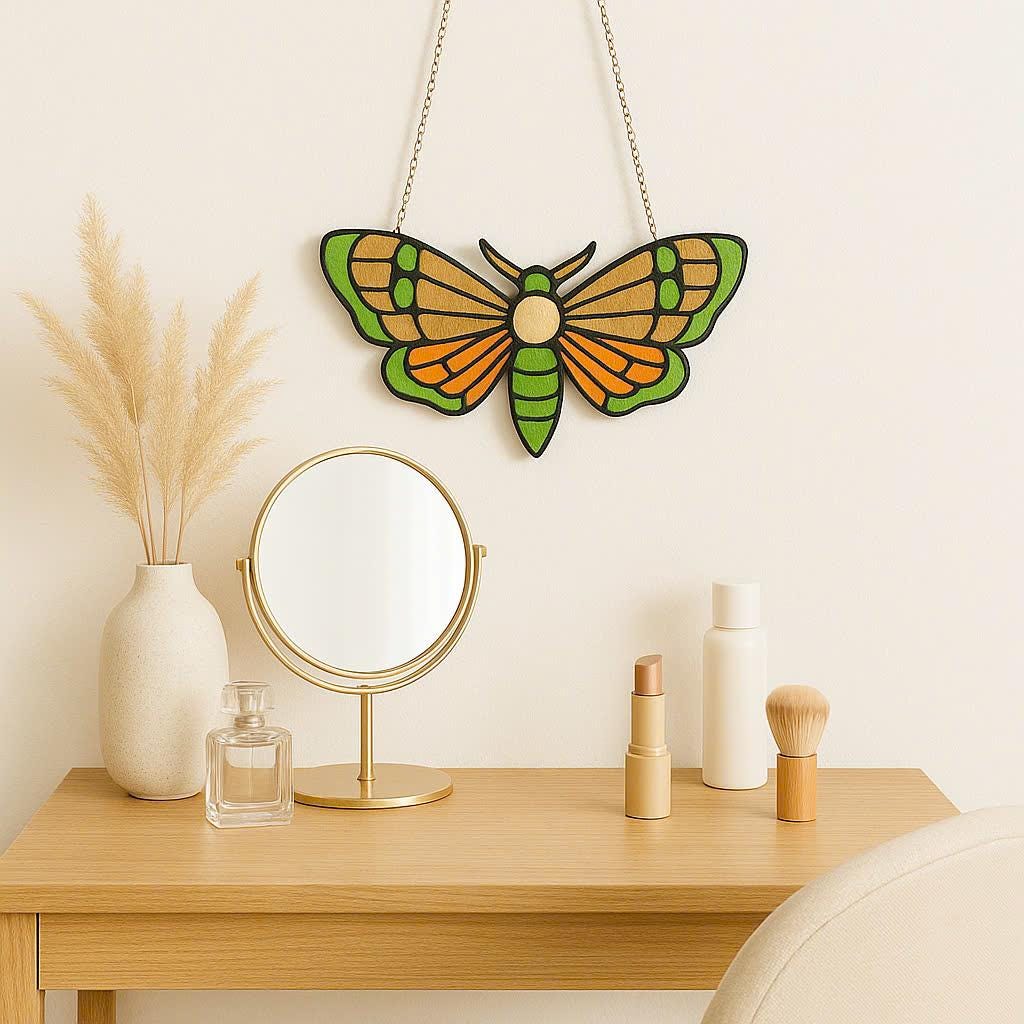 Stained Glass Butterfly Suncatcher - Handmade Glass Art - Window Hanging Decoration