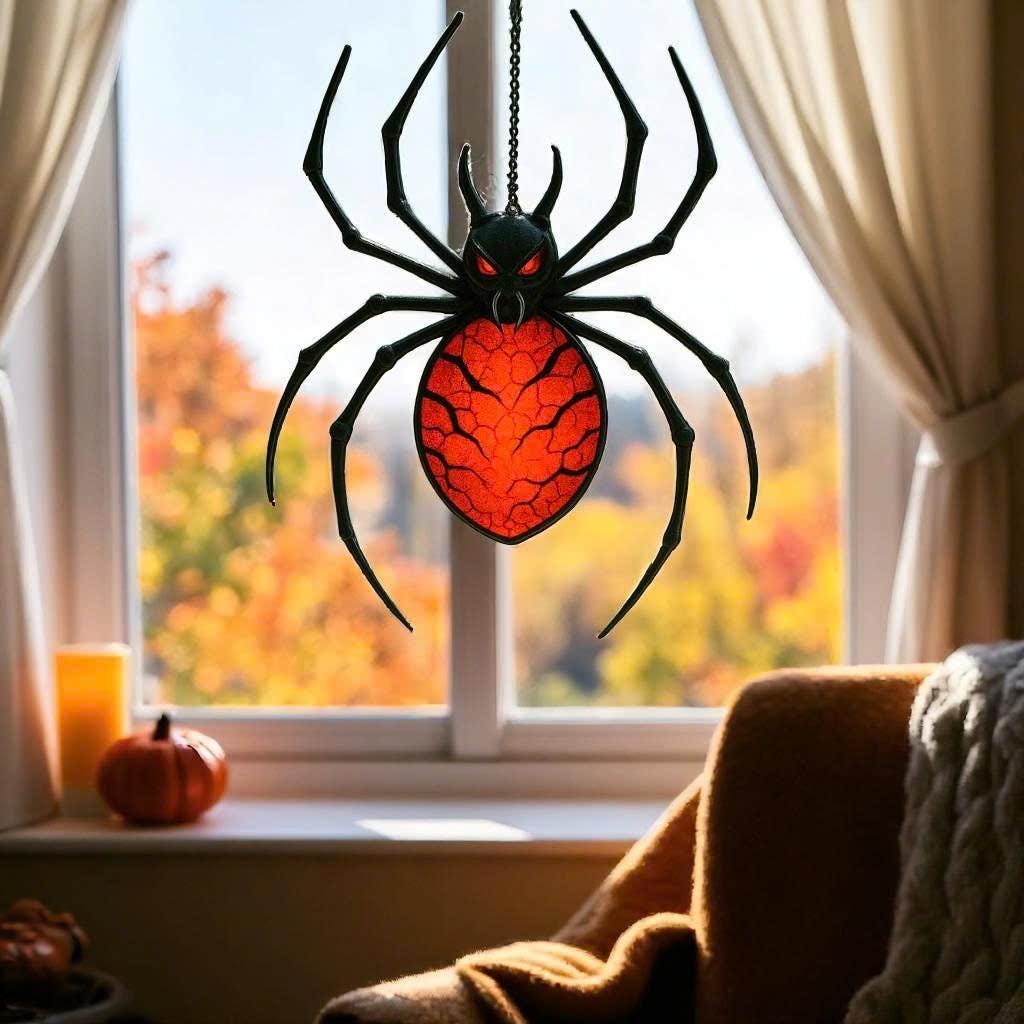 Stained Glass Insect Suncatcher Set|Handmade Bug Window Decor,Butterfly Bee Ladybug Dragonfly Art, Garden Gift, Nature Lover Home Decoration