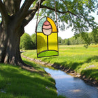 Stained Glass Easter Egg Suncatcher, Spring Window Decor