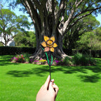 Stained Glass Daffodil – Handmade Floral Table Art Sculpture