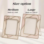 Handmade Stained Glass Picture Frame: Pastel Wedding, Baby, Memorial Decor