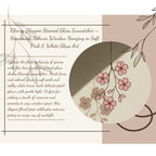 Cherry Blossom Stained Glass Suncatcher: Japandi Window Art