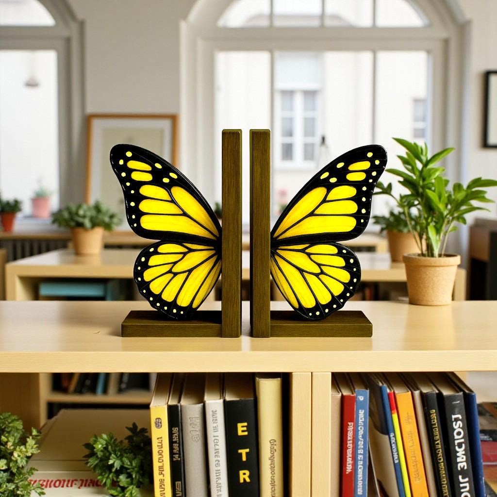 Stained glass butterfly product story and meaning card handmade window décor