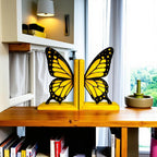 Artistic stained glass butterfly ornament in blue and purple handmade décor