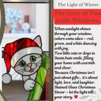 Stained Glass Cat & Dog Christmas Suncatcher|Handmade Pet Ornament,Peekaboo Animal Window Decor, Holiday Gift, Cute Wall Art for Home Lovers