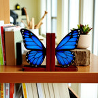 Detailed stained glass butterfly dimensions and design for home window décor