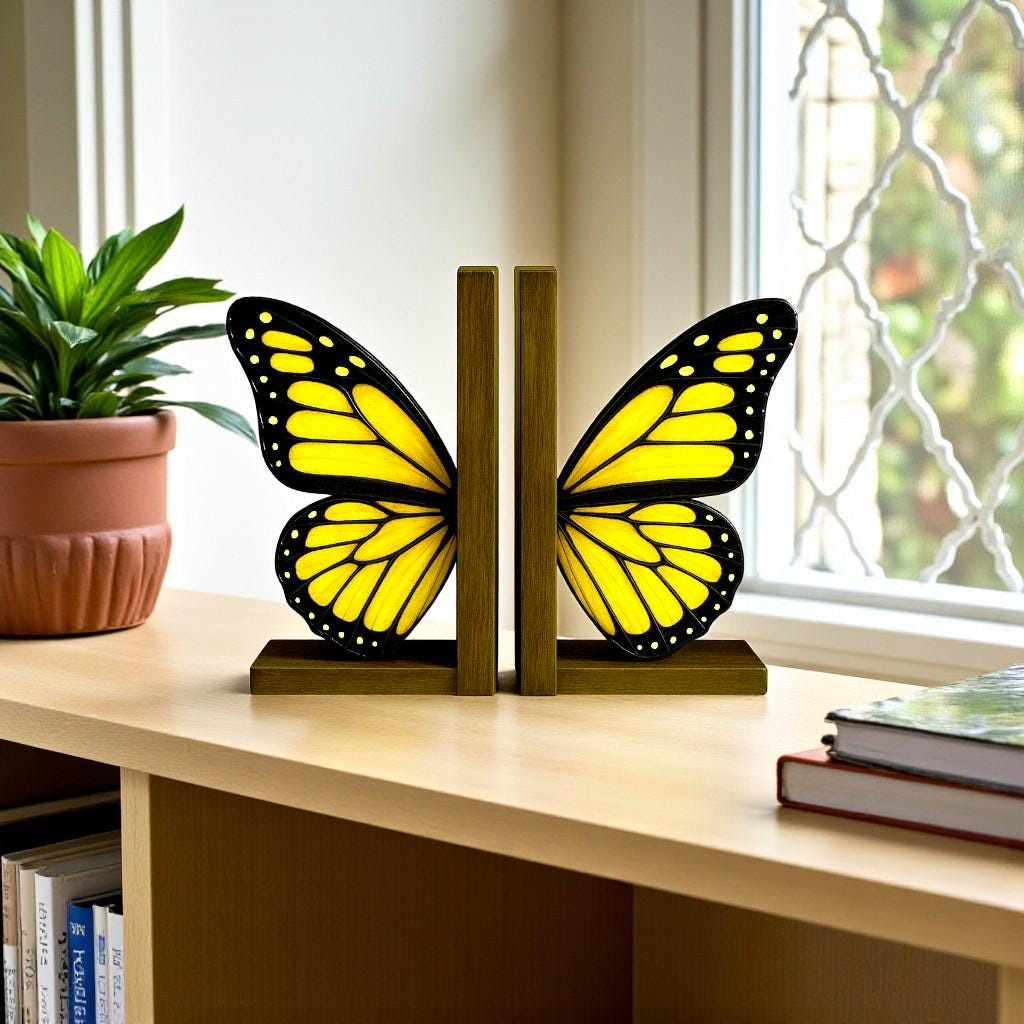 Thank you card for stained glass butterfly handmade window decoration gift