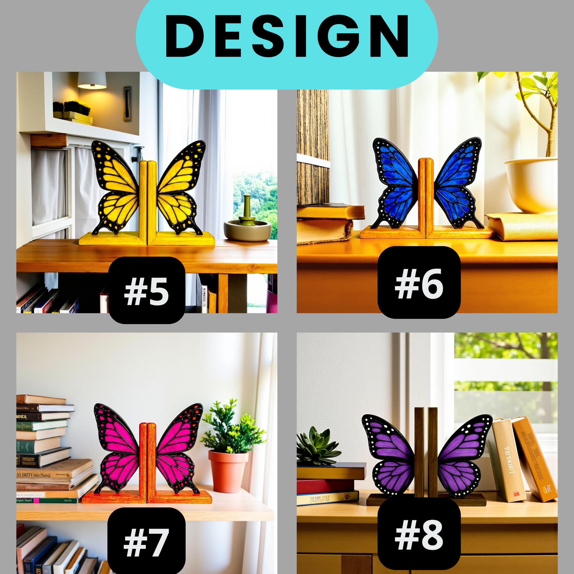 Red stained glass butterfly ornament for colorful window and room décor