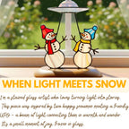 Product designs showing multiple handmade snowman ornament styles – Christmas collection.