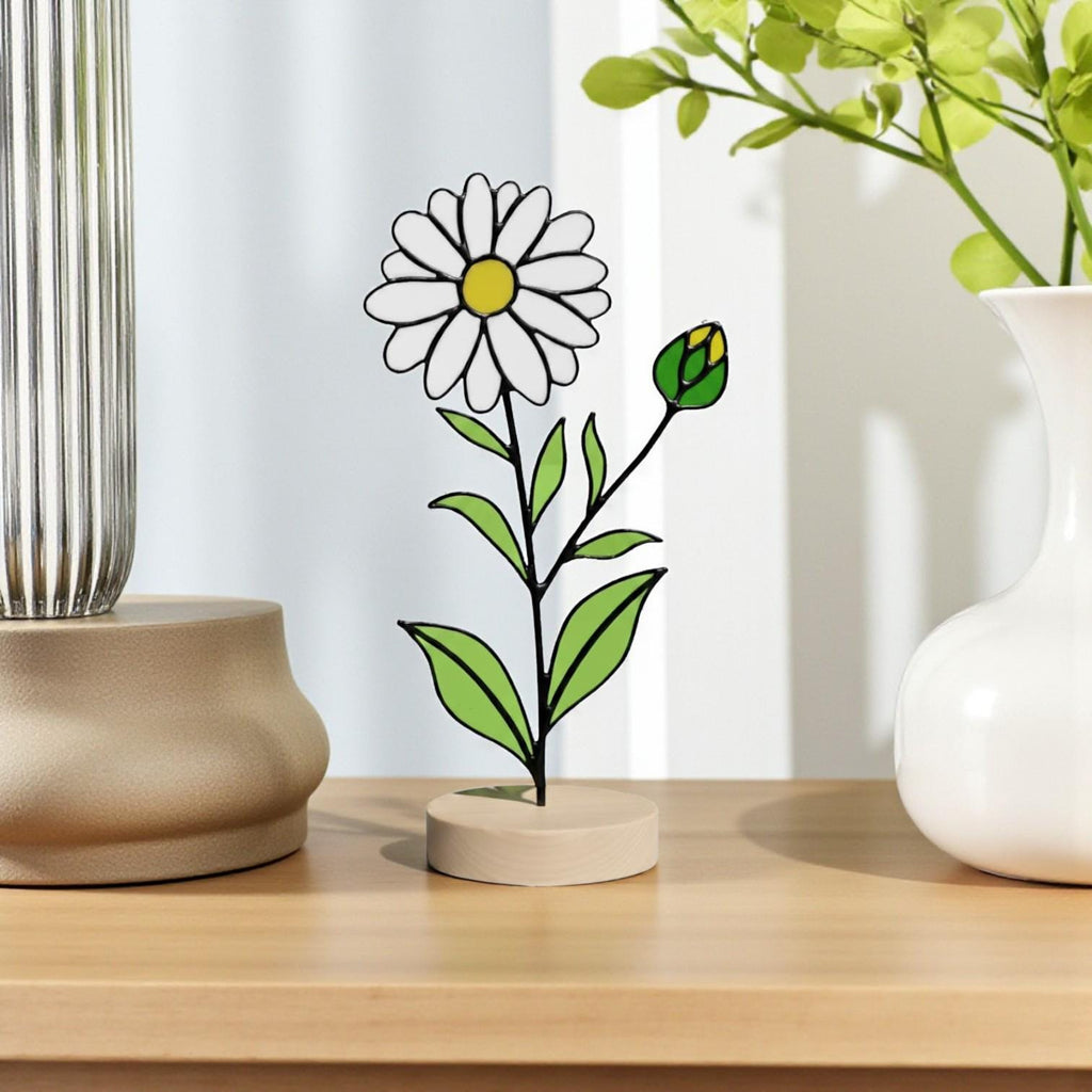 Stained Glass Gladiolus birth flower, showcasing vibrant colors of the stained glass art.