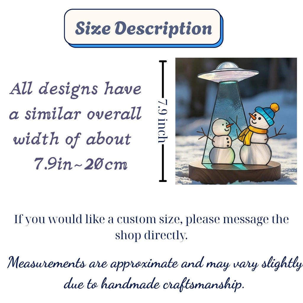 Special offer card – holiday promotion for handmade Christmas ornaments.