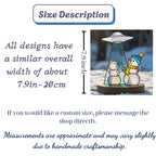 Special offer card – holiday promotion for handmade Christmas ornaments.