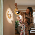 Cat on the Moon Stained Glass Suncatcher, Handmade Cat Window Hanging, Gift for Cat Lovers