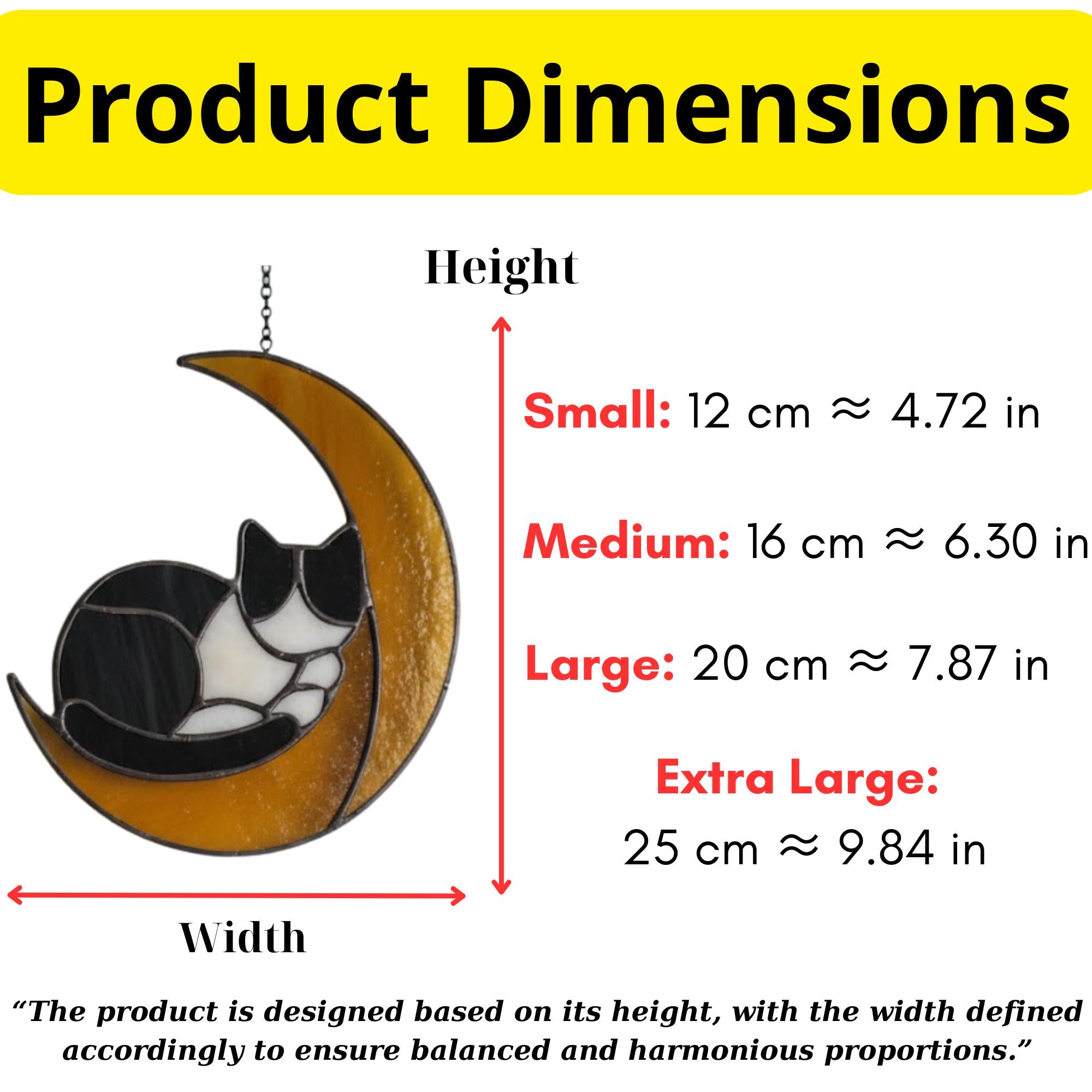 Stained Glass Cat on Moon, Celestial Suncatcher, Christmas Gift for Cat Mom, Pet Memorial Window Hanging, Unique Animal Lover Present