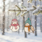 Stained glass bird suncatcher art glowing in sunlight – handmade glass ornament for home decoration.