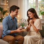 Snowdrop Stained Glass Flower, January Birth Flower Gift for Mom, 3D Floral Table Decor, Grandma Birthday Present, Wood Stand Art