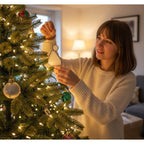 Elegant stained glass angel displayed on sunny window, perfect for memorial or Christmas gift.