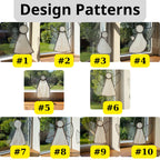 Close-up of handmade glass angel suncatcher reflecting soft light and rainbow hues.