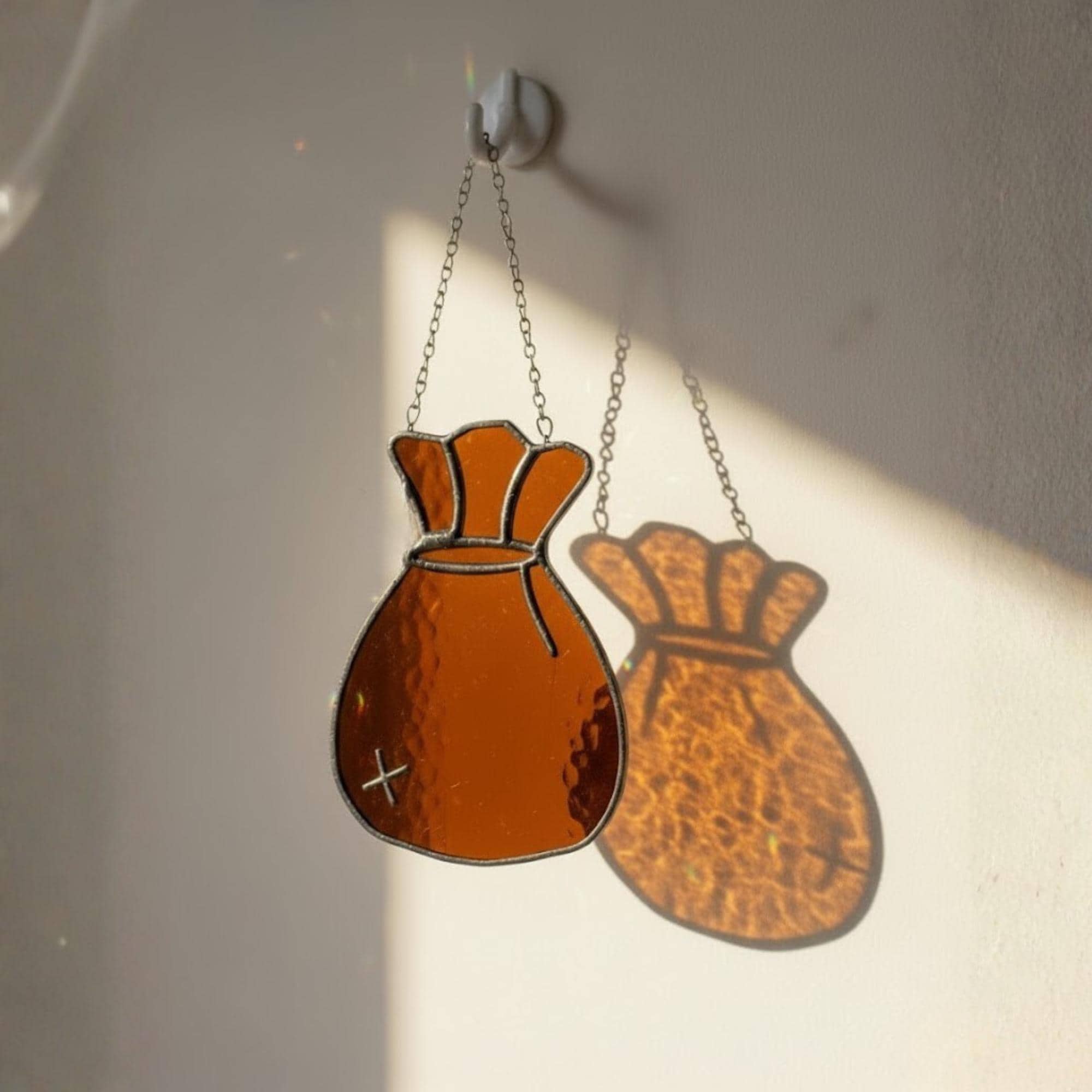 Stained Glass Christmas Tree Ornaments, Handmade Window Suncatcher Decor, Gift Stocking Stuffer, Secret Santa, Winter Holiday Decoration