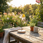 Stained Glass Narcissus, December Birth Flower Gift, Winter Birthday Gift for Her, Christmas Table Decor, Flower Stake