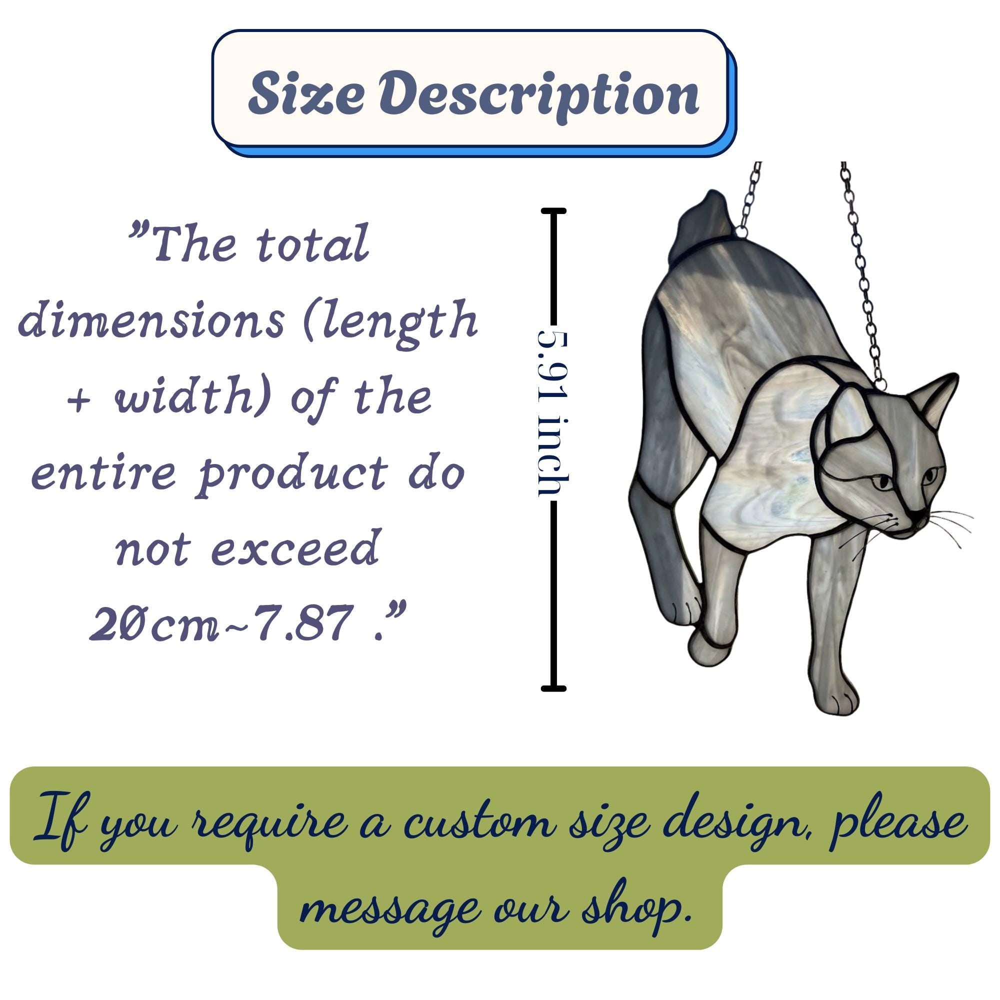 Stained glass Tuxedo cat suncatcher in black and white, available in funny lounging and sitting poses, window hanging or wood stand decor.