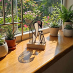 Stained Glass Penguin Suncatcher, Christmas Gift for Mom, Winter Window Hanging, Unique Holiday Decor, Gift for Penguin Lover