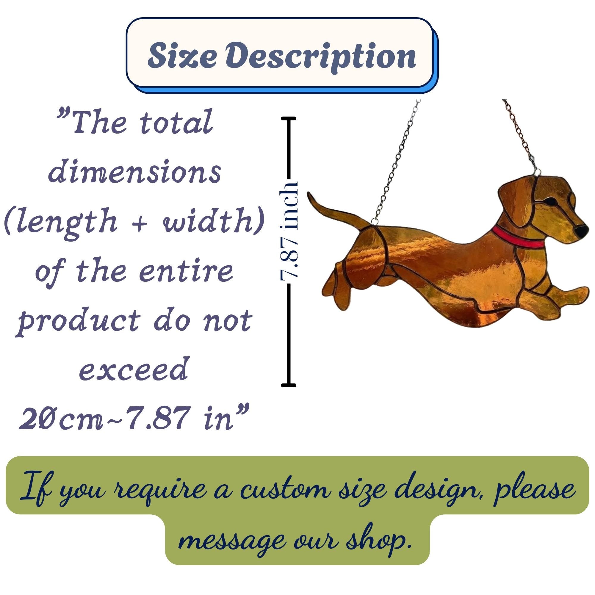 Stained Glass Dachshund Suncatcher, Pet Memorial Gift, Wiener Dog Art, Sausage Dog Ornament, Dog Lover Gift for Mom, Window Hanging
