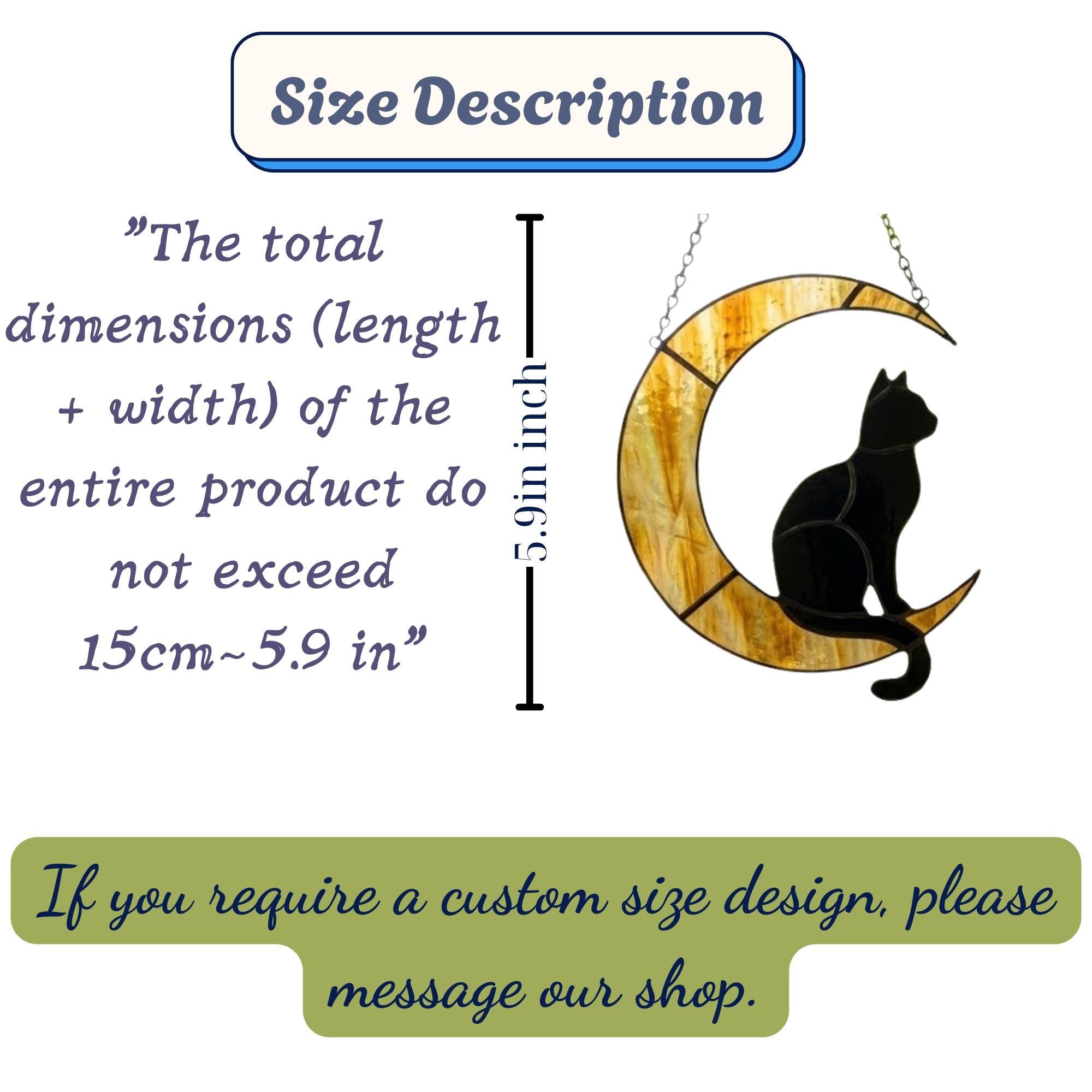 Stained Glass Black Cat on Moon, Pet Memorial Gift, Cat Lover Suncatcher, Celestial Window Hanging, Christmas Gift for Her, Mom