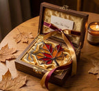 Stained Glass Maple Leaf Suncatcher, Fall Window Hanging, Autumn Home Decor, Thanksgiving Gift for Mom, Red Leaf Ornament