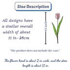 Pink stained glass tulip bouquet 3D flower stems held in hands as Mother's Day gift forever floral art casting colored shadows spring home decor handmade by LuzyGlassArt.