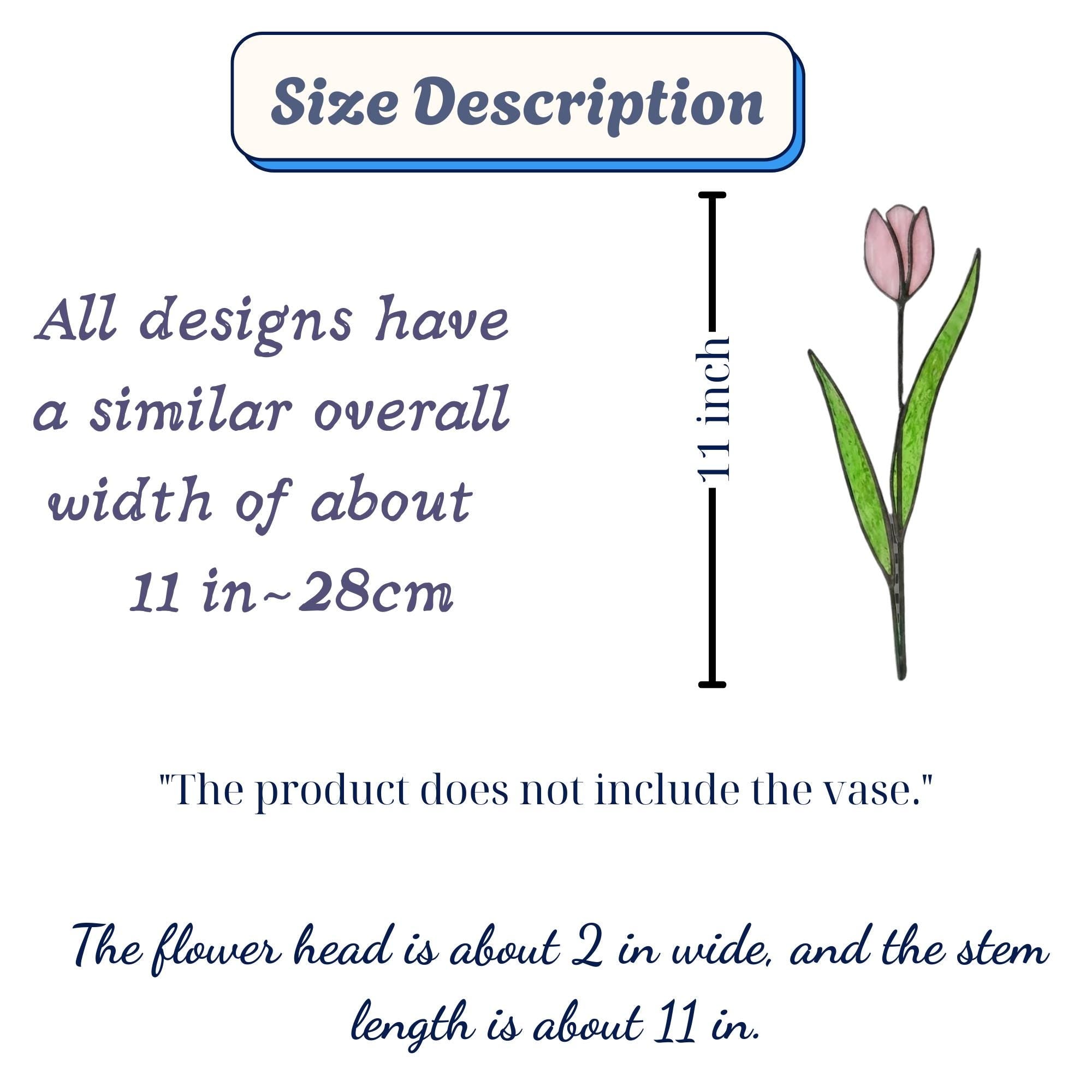 Pink stained glass tulip bouquet 3D flower stems held in hands as Mother's Day gift forever floral art casting colored shadows spring home decor handmade by LuzyGlassArt.