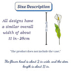 White stained glass calla lily bouquet 3D flower stems in vase casting shadows elegant wedding anniversary gift handmade art by LuzyGlassArt.