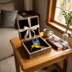 Stained glass hummingbird suncatcher, colorful bird window hanging, spring decor gift for mom, sympathy memorial ornament.