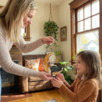Stained glass black cat on crescent moon suncatcher, celestial window hanging with star, witchy decor and pet memorial gift.