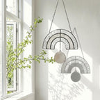 Stained Glass Rainbow Bridge Suncatcher | Pet Loss Memorial Decor