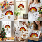 Stained Glass Rainbow Bridge Suncatcher | Personalized Pet Memorial Gift | Dog Cat Loss Sympathy | Window Hanging | Custom Name Tag Decor