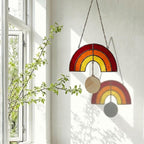 Stained Glass Rainbow Bridge Suncatcher | Pet Loss Memorial Decor