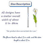 Handmade stained glass calla lily flower stems arranged in a minimalist vase, botanical glass flower home decor