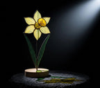 Daffodil Stained Glass Flower Spring Flower Decor for Window or Table Handmade Botanical Art Mother's Day Gift