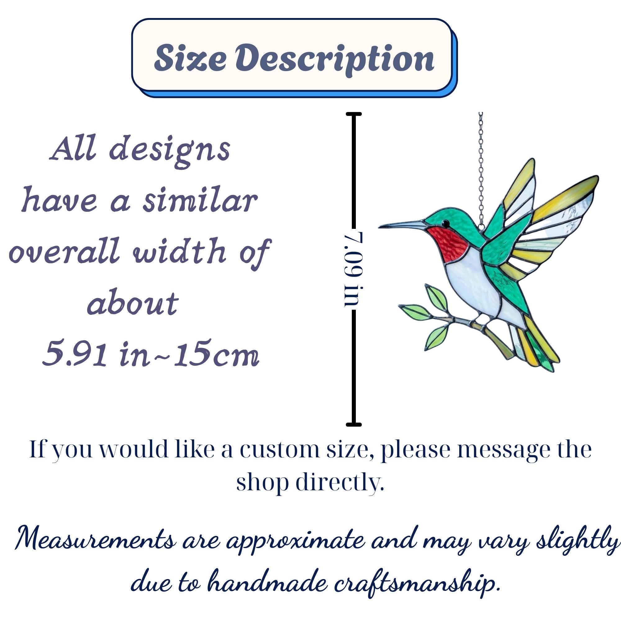 Handmade stained glass flying hummingbird and red flower hoop suncatcher, vibrant spring window hanging and memorial sympathy gift for mom.