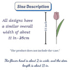 Handmade stained glass tulip flower stems arranged in a vase, custom forever bouquet colorful spring decor and personalized Mother's Day gift for mom.