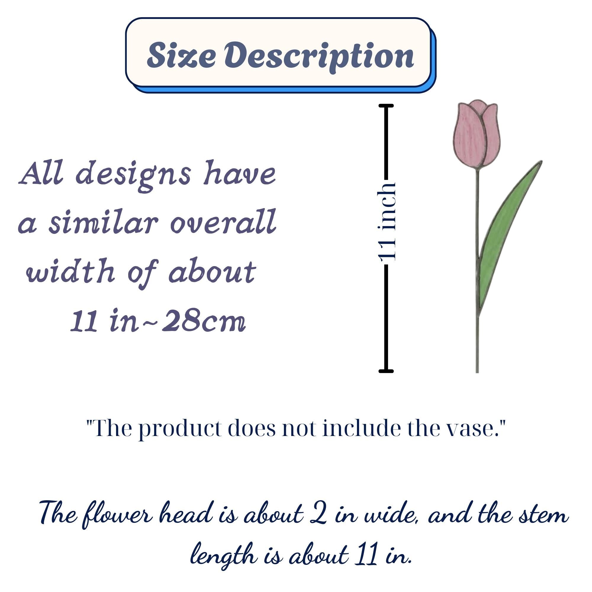 Handmade stained glass tulip flower stems arranged in a vase, custom forever bouquet colorful spring decor and personalized Mother's Day gift for mom.